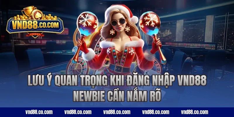 Lưu ý quan trọng khi đăng nhập VND88 newbie cần nắm rõ